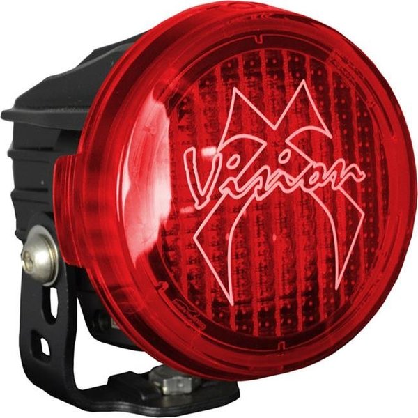 Vision X Lighting Vision X Lighting 9890937 Optimus Round Series Pcv Red Cover Wide Flood Beam PCV-OPR1RWF